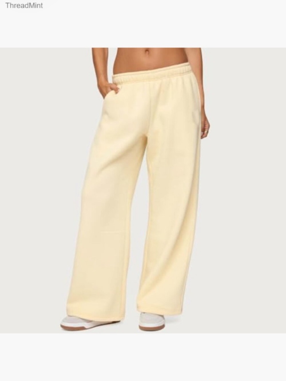 Gap NWT Maise Yellow Wide Leg Sweat pants in Tall XL NEW
